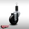Service Caster 3.5'' SS Soft Rubber Wheel Swivel 1-1/4'' Expanding Stem Caster SCC-SSEX20S3514-SRS-114 - alternate 2